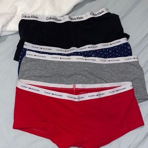 Tommy Hilfiger/Calvin Klein boy shorts (4 pairs)